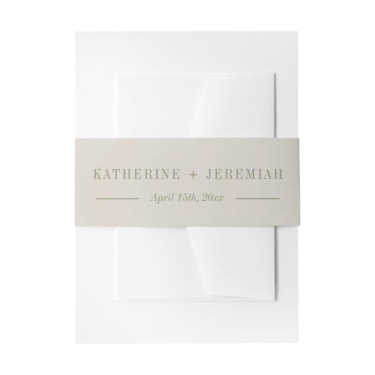 Bandeau De Faire-part Katherine | Couleurs courbes | Mariage (Devant example)