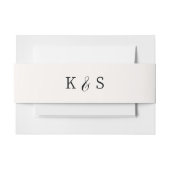 Bandeau De Faire-part Katie Collection Mariage monogramme (Devant Example)