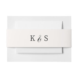 Bandeau De Faire-part Katie Collection Mariage monogramme