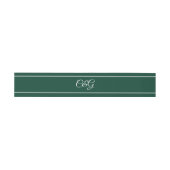 Bandeau De Faire-part Kelly Green Monogrammed Mariage (Plat)