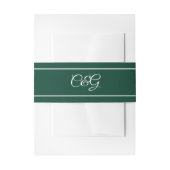 Bandeau De Faire-part Kelly Green Monogrammed Mariage (Devant example)