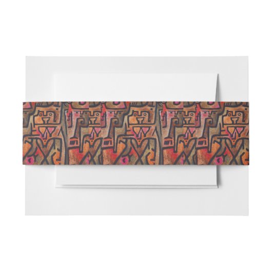 Bandeau De Faire-part Klee Expressionniste Forêt Abstraite Art Moderne (Devant Example)