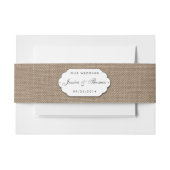 Bandeau De Faire-part La collection de Mariages Burlap & Lace (Devant Example)