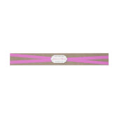 Bandeau De Faire-part La collection de Mariages Rustic Pink Bow (Plat)