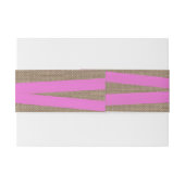Bandeau De Faire-part La collection de Mariages Rustic Pink Bow (Dos exemple)