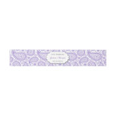 Bandeau De Faire-part La collection Mariage moderne Paisley - Purple (Plat)