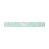 Bandeau De Faire-part La collection Mariage moderne Paisley - Vert (Plat)