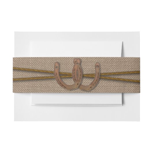 Bandeau De Faire-part La collection Rustic Horseshoe Mariage (Devant Example)