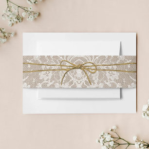 Bandeau De Faire-part La collection Rustique de Mariages de Bow Twine