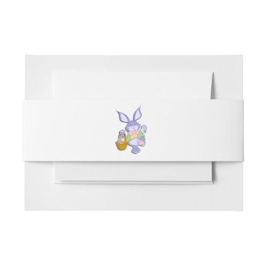 Bandeau De Faire-part La Lavande de Bunny de Pâques (Devant Example)