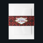 Bandeau De Faire-part La Parties scintillant Damask Las Vegas Mariage Co<br><div class="desc">Célébrez dans le style avec ces groupes du ventre mariage,  chic et très tendance. Ce design s'accorde avec la collection mariage de damas de parties scintillant Las Vegas conçue par Invitation Republic. www.zazzle.com/invitation_republic</div>