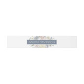 Bandeau De Faire-part Lac Misty | Lovely Doux Dusty Huile Floral Custom (Plat)