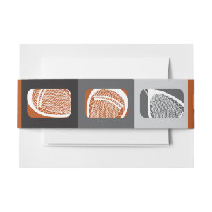 Bandeau De Faire-part LACROSSE Bar Mitzvah Belly Wrap Band