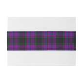 Bandeau De Faire-part Laird Scottish Tartan Belly Band (Dos exemple)