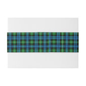 Bandeau De Faire-part Lamont Scottish Tartan Belly Band (Dos exemple)