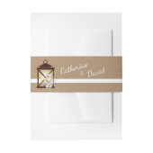 Bandeau De Faire-part Lanterne rustique avec marguerites (Devant example)