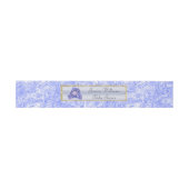 Bandeau De Faire-part Lapin Bleu Mignon (Plat)