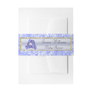 Bandeau De Faire-part Lapin Bleu Mignon