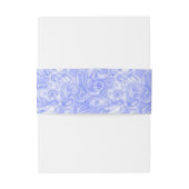 Bandeau De Faire-part Lapin Bleu Mignon (Dos Example)