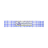 Bandeau De Faire-part Lapin Bleu Mignon (Plat)