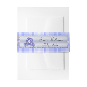 Bandeau De Faire-part Lapin Bleu Mignon