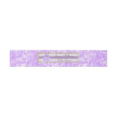 Bandeau De Faire-part Lapin Lilas Mignon (Plat)