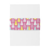 Bandeau De Faire-part Lapin rose (Dos Example)