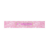 Bandeau De Faire-part Lapin Rose Mignon (Plat)