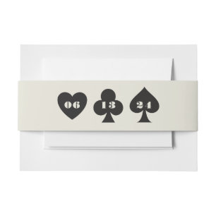 Bandeau De Faire-part Las Vegas Casino Mariage Skyline