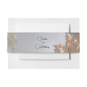 Bandeau De Faire-part L'automne laisse une invitation rustique