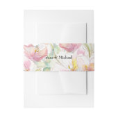 Bandeau De Faire-part Lavande et aquarelle rose Floral (Devant example)