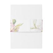 Bandeau De Faire-part Lavande et aquarelle rose Floral (Dos Example)