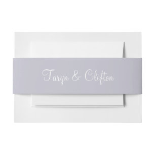 Bandeau De Faire-part Lavande Gris Contemporain Coloré