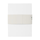 Bandeau De Faire-part Lavande romantique Aquarelle Monogramme floral (Dos Example)