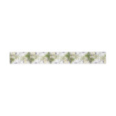 Bandeau De Faire-part Lavande Rustique & Fleurs sauvages Sage Blanc (Plat)