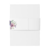 Bandeau De Faire-part Lavande violette & Flore violette (Dos Example)