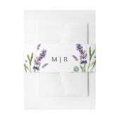 Bandeau De Faire-part Lavande violette Mariage floral rustique (Devant example)