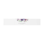 Bandeau De Faire-part Lavande violette & Violet Floral 3 (Plat)
