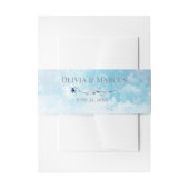 Bandeau De Faire-part Lave-linge bleu ciel (Devant example)