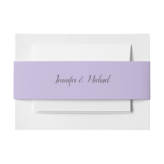 Bandeau De Faire-part Lavender Belly Bands