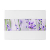 Bandeau De Faire-part Lavender Champs Mariage Belly Bands (Dos exemple)