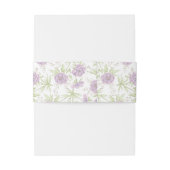 Bandeau De Faire-part Lavender Purple Rose Wedding (Dos Example)