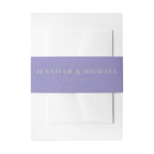Bandeau De Faire-part Lavender Silver Basic the wedding of monogram (Devant example)