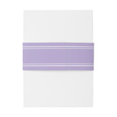 Bandeau De Faire-part Lavender Simple Elegant Minimalist Wedding (Dos Example)