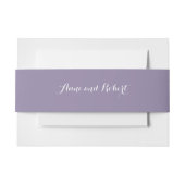 Bandeau De Faire-part Lavender Solid Mariage personnalisé (Devant Example)