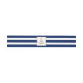 Bandeau De Faire-part Le bleu marine fait sur commande d'or de (Plat)