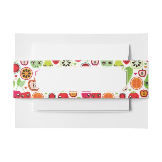 Bandeau De Faire-part le fruit badine la pomme d'illustration (Devant Example)