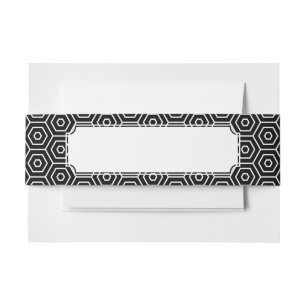 Bandeau De Faire-part Les hexagones donnent au motif géométrique