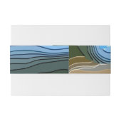 BANDEAU DE FAIRE-PART LES MONTAGNES (Dos exemple)