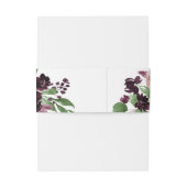 Bandeau De Faire-part Les passions de Moody | Dramatic Purple Wine Rose  (Dos Example)